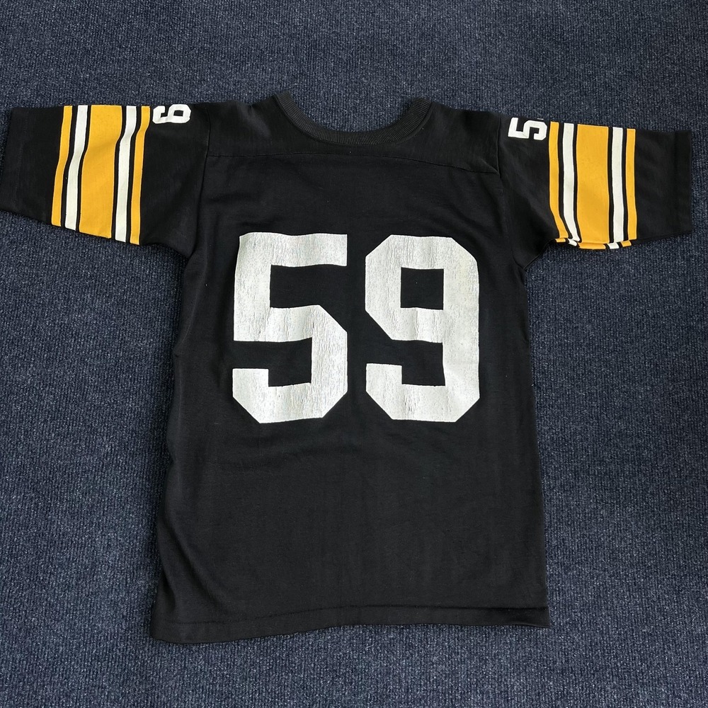 Vintage Pittsburgh Steelers Jack Ham 59 Black Yellow Jersey Mens Small